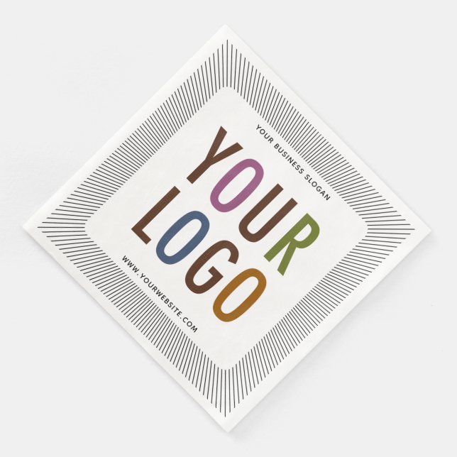 Serviettes En Papier Serviettes de dîner personnalisées avec le logo de (Coin)