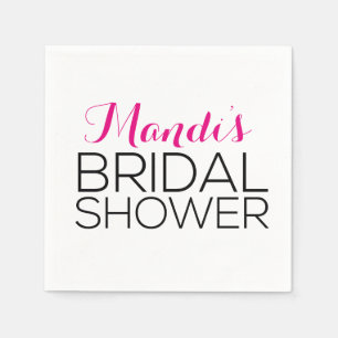 Serviettes En Papier Serviettes de Fête des mariées simpliste et modern