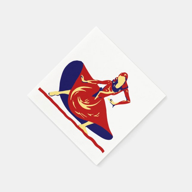 Serviettes En Papier Serviettes de la soirée dansante (Coin)