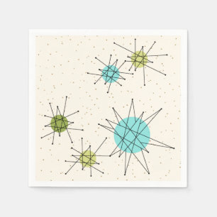 Serviettes En Papier Serviettes de papier atomiques iconiques de