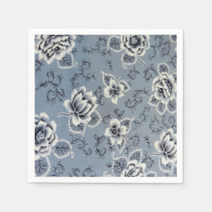 Serviettes En Papier Serviettes de papier bleues assez coloniales de la