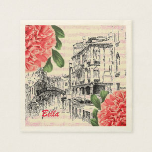 Serviettes En Papier Serviettes de papier de Bella Italie