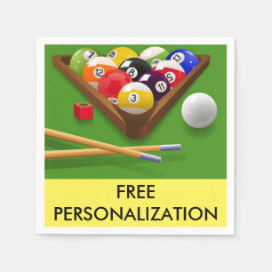 Serviettes En Papier Serviettes de papier de billards