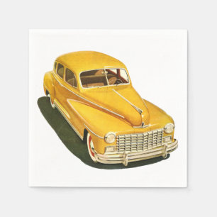 Serviettes En Papier Serviettes de papier de vieille voiture