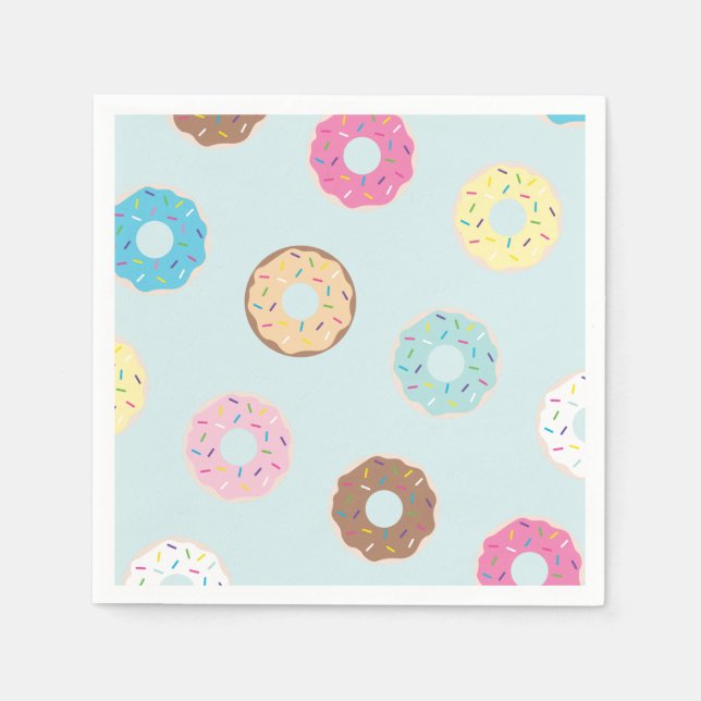 Serviettes En Papier Serviettes Donut Party (Devant)