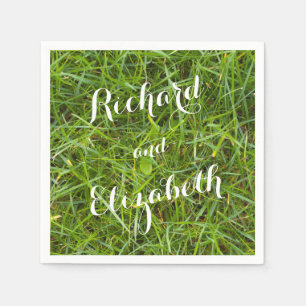 Serviettes En Papier Serviettes en laiton vert