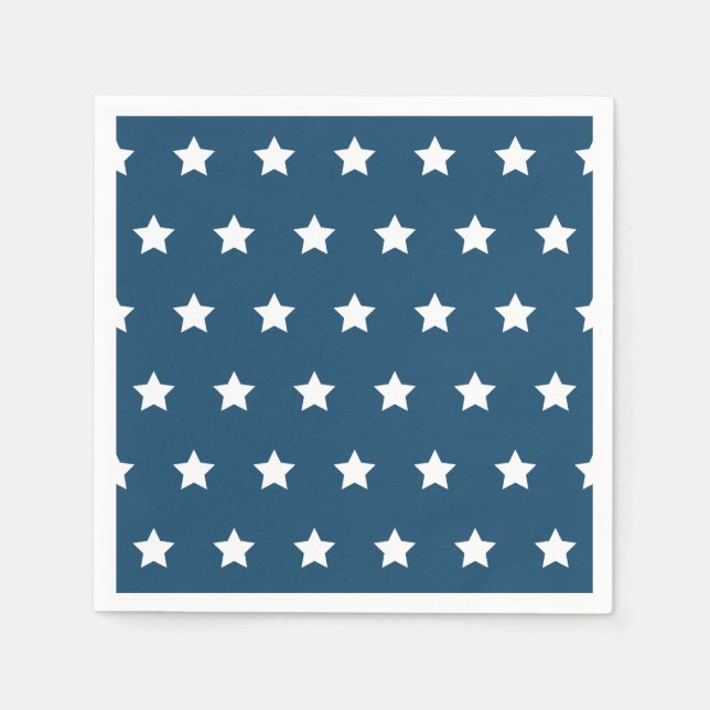Serviettes En Papier Serviettes Patriotic Stars (Devant)