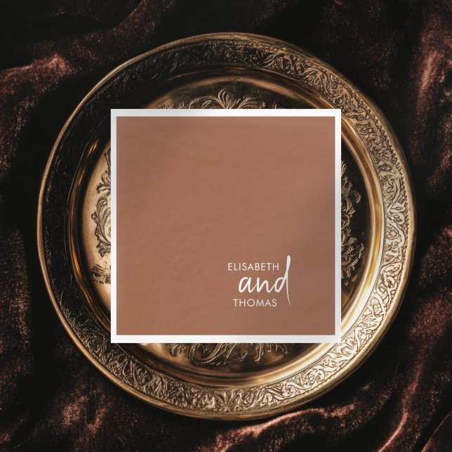 Serviettes en papier simples minimalistes modernes (Créateur téléchargé)