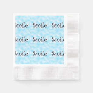 Serviettes en papier sourire