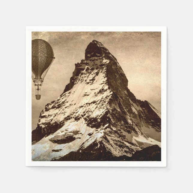 Serviettes En Papier Steampunk Matterhorn (Devant)