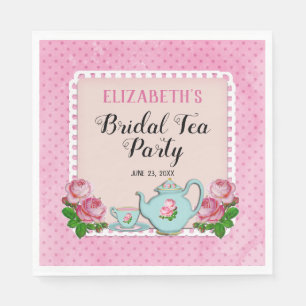 Serviettes En Papier Style Cottage Anglais Rose Tea Party Douche