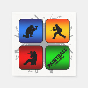 Serviettes En Papier Style urbain de Paintball Extraordinaire