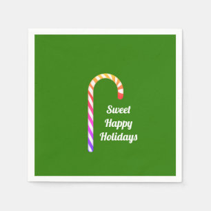 Serviettes En Papier Sucre de canne Fruité Doux Happy Holiday Papier de