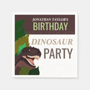 Serviettes En Papier T Rex Dinosaur Party Anniversaire des enfants