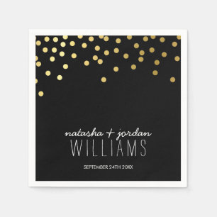 Serviettes En Papier TABLEAU mariage DÉCOR de mignons confettis taches