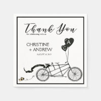 Tandem Bicyclette Romantique Décontracté Mariage p