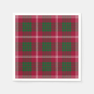 Serviettes En Papier Tartan de Crawford de clan