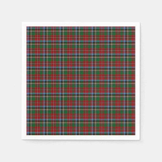 Serviettes En Papier Tartan de l'État de Caroline du Nord (Devant)