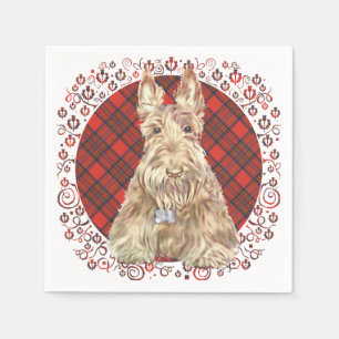 Serviettes En Papier Tartan écossais roux
