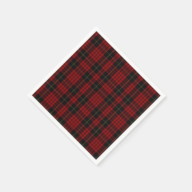 Serviettes en papier tartan MacQueen (Coin)
