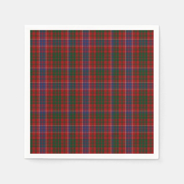 Serviettes en papier tartan MacRae (Devant)