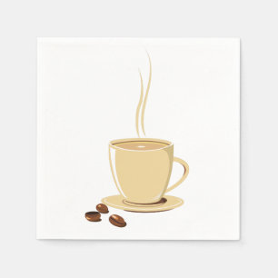 Serviettes En Papier Tasse de café