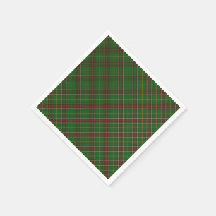 serviettes en papier Terre-Neuve Tartan plaid