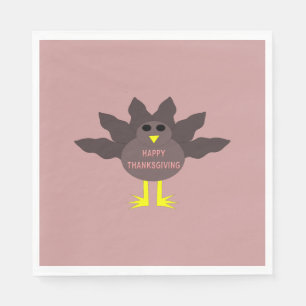 Serviettes En Papier Thanksgiving Plucked Turkey Cocktail Napkins