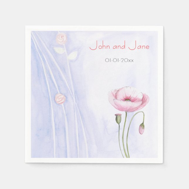 Serviettes En Papier Thème du jardin (Devant)