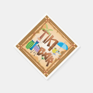 Serviettes En Papier Tiki Bar
