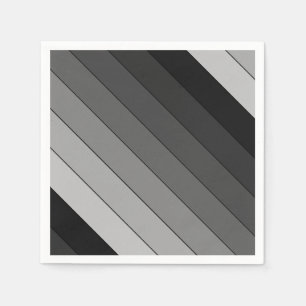 Serviettes En Papier Tons de Gris Motif Élégant 