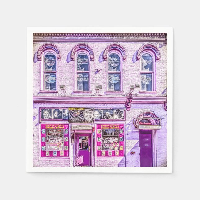 Serviettes En Papier Tootsie's Orchid Lounge Cocktail Serviettes (Devant)