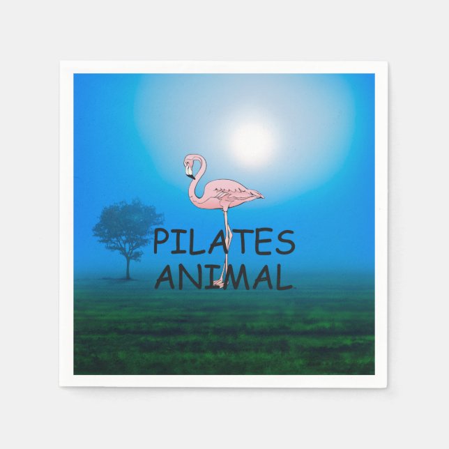 Serviettes En Papier TOP Pilates Animal (Devant)