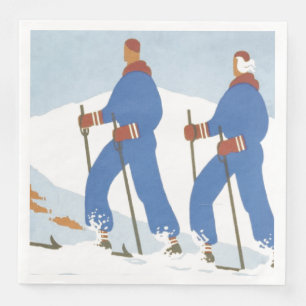 Serviettes En Papier TOP Ski