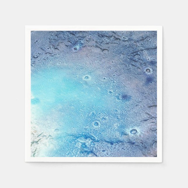 Serviettes En Papier Topographie océanique (Devant)
