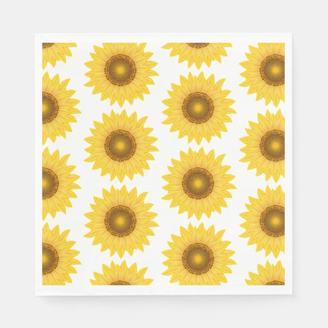 Serviettes en papier tournesol (Devant)