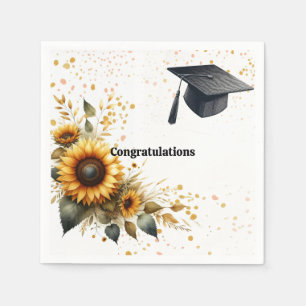Serviettes en papier tournesol Casquette de remise