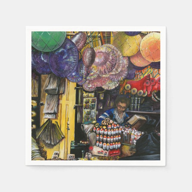 Serviettes En Papier Traditions du commerce ancien, Jérusalem (Devant)