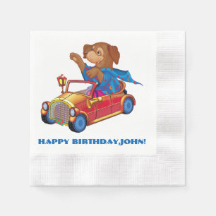 Serviettes En Papier train et voiture