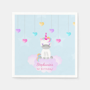 Serviettes En Papier Unicorne magique