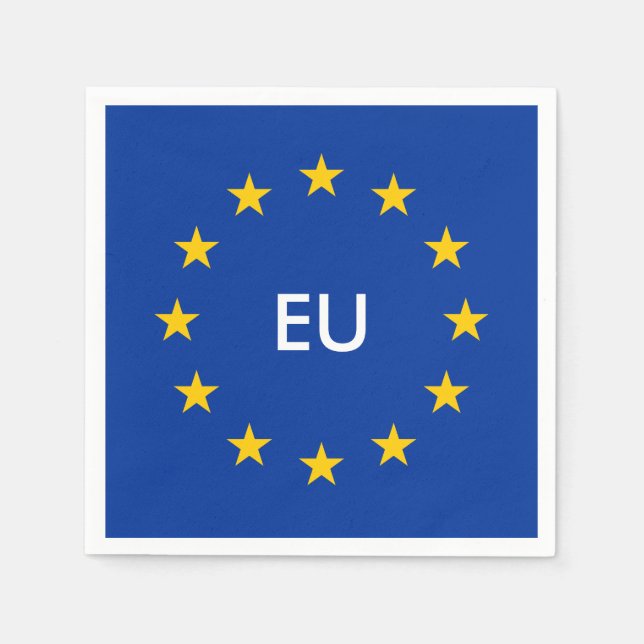 Serviettes En Papier Union européenne drapeau de l'Union européenne ser (Devant)