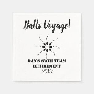 Serviettes En Papier Vasectomie de la retraite   d'équipe de natation