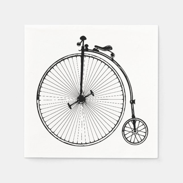 Serviettes En Papier Vélo vintage (Devant)