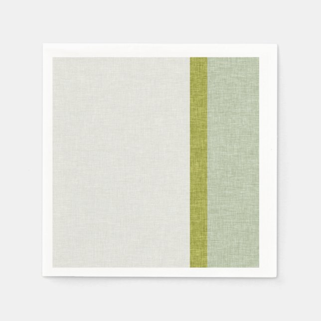 Serviettes En Papier Vert vert clair vert olive Abstrait rayures textur (Devant)