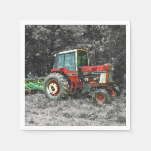 Serviettes En Papier Vieux tracteur international
