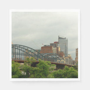 Serviettes En Papier Ville - PA de Pittsburg - la ville grande de