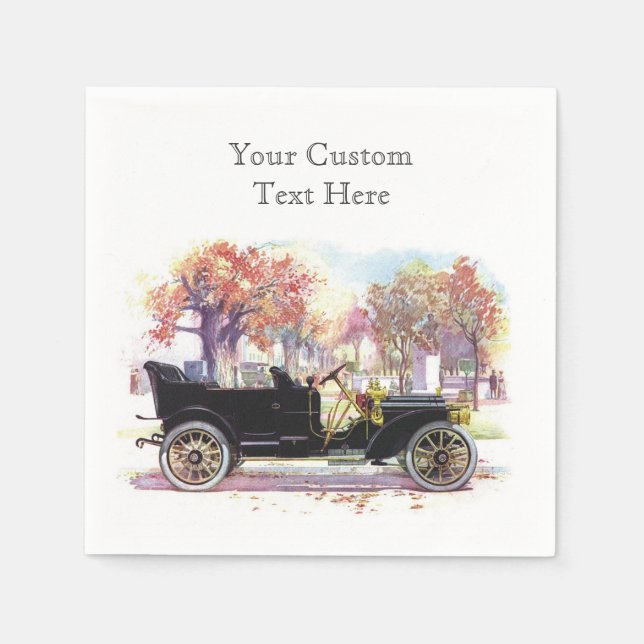 Serviettes en papier vintage (Devant)