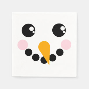 Serviettes En Papier Visage de neige