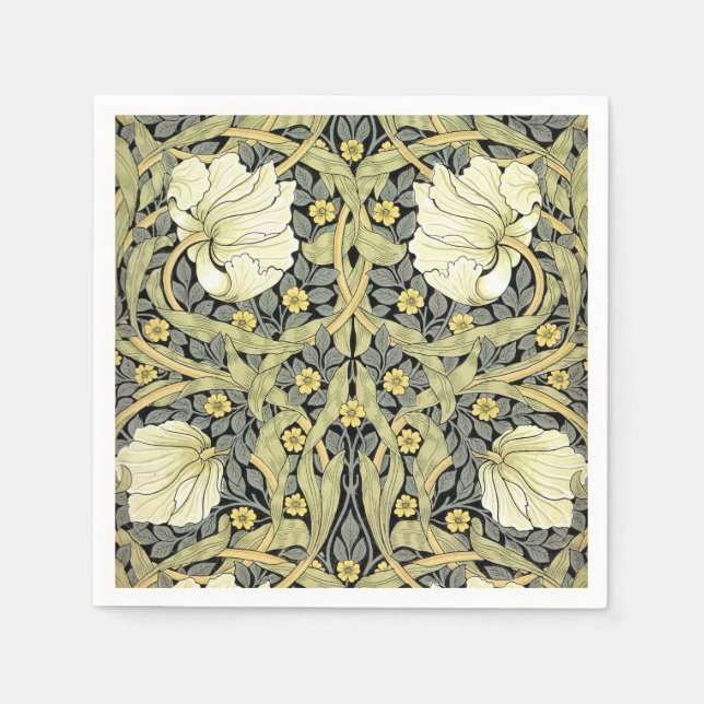 Serviettes En Papier William Morris Pimpernel Fond d'écran floral (Devant)