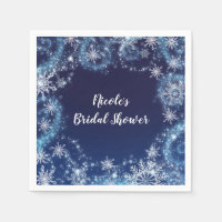 Winter Wonderland Blue & White Sparkies Snowflakes